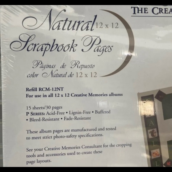 COPY - Creative Memories Natural Scrapbook Pages 12 by 12 1 package - Picture 2 of 5